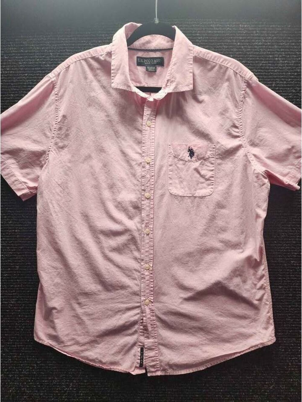 U.S. Polo Assn. Short Sleeve Button Down Shirt Size Large
